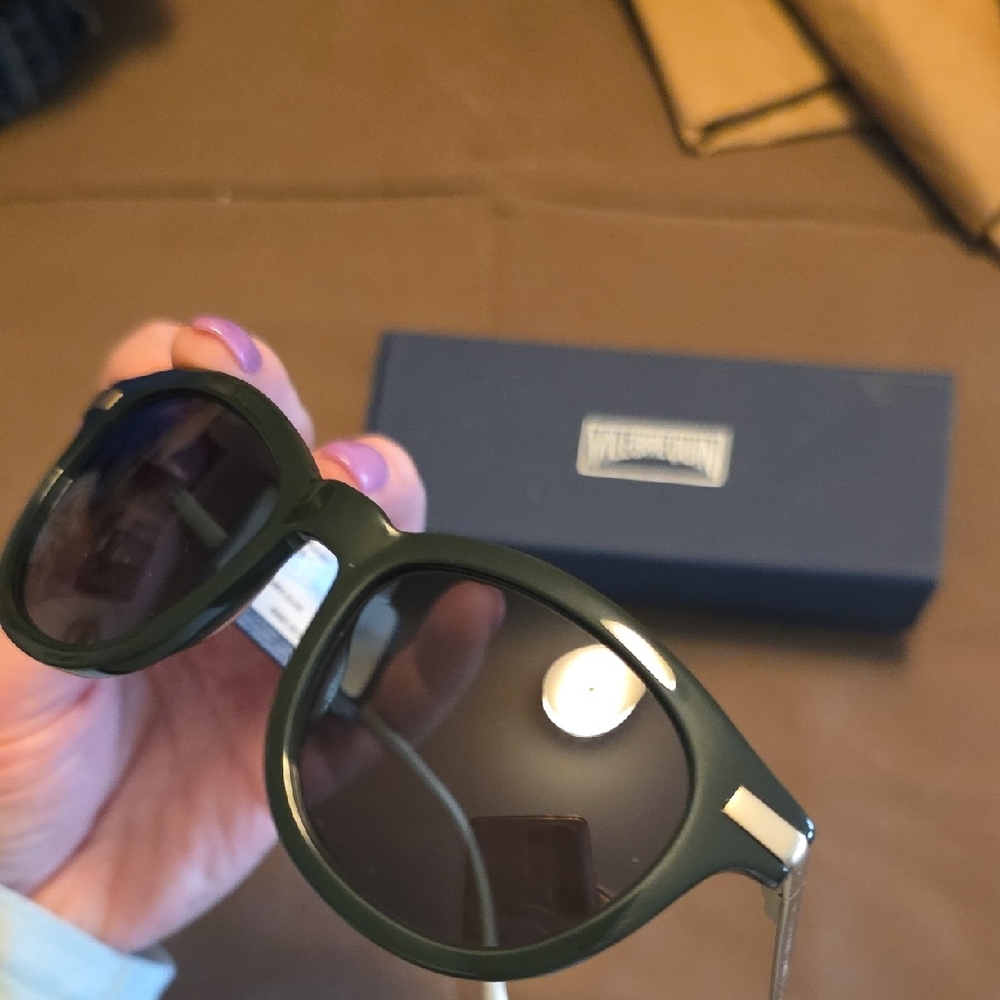 Vilebrequin Dark Green Frame Sunglasses with Black Lenses - Picture 9 of 12